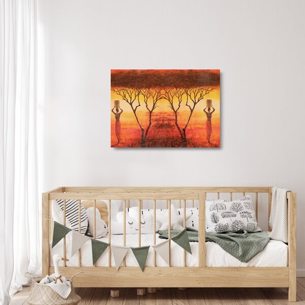 Skleněný obraz - Africká savana (70x50 cm)