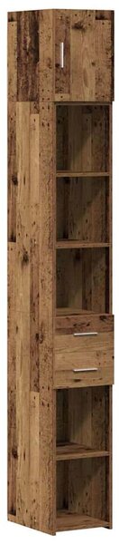 Úložná skříňka 2 ks Staré dřevo 30 x 42,5 x 225 cm 3365640
