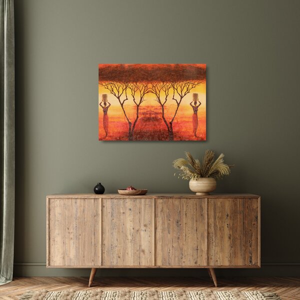 Skleněný obraz - Africká savana (70x50 cm)
