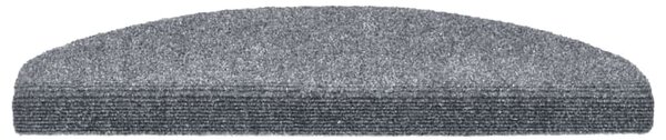 Schodové rohože samolepicí 30 ks 65 x 21 x 4 cm světle šedé, půlkulaté, velké 3365658