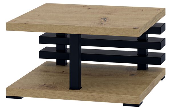 Konferenční stolek Kyram (artisan + černá). Vlastní profesionální přeprava až k Vám domů 1055173