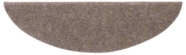 Schodové rohože samolepicí 20 ks 56 x 17 x 3 cm béžové, půlkulaté 3365676