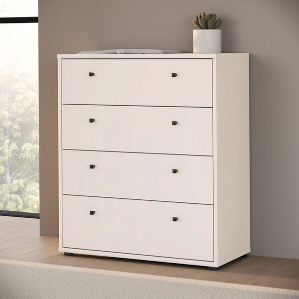 Komoda - TEMPRA - 4 zásuvky - Písek - 73,7 x 34,8 x 85,5 cm