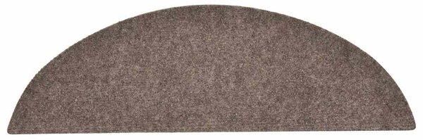 Schodové rohože samolepicí 30 ks 56 x 17 x 3 cm béžové půlkulaté 3365688
