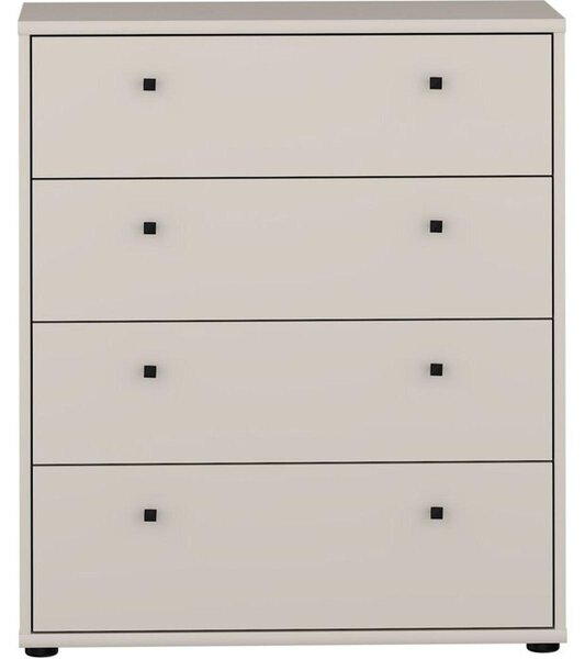 Komoda - TEMPRA - 4 zásuvky - Písek - 73,7 x 34,8 x 85,5 cm