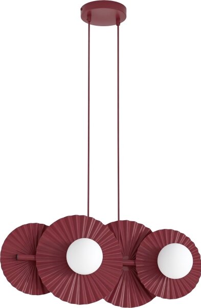 Lustr na lanku UMBRA 4xG9/8W/230V červená