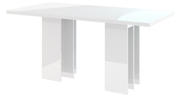 Jídelní stůl Marabo (lesk bílý) (pro 6 osob). Vlastní profesionální přeprava až k Vám domů 1055191