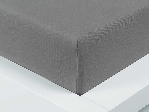 XPOSE® Jersey prostěradlo - tmavě šedé 180x200 cm