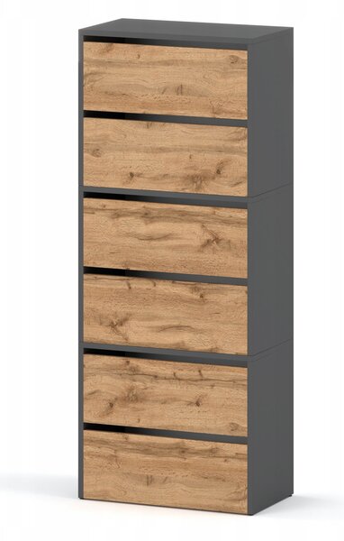 Botník Stiv-Meble 60 x 150 x 36 cm antracit