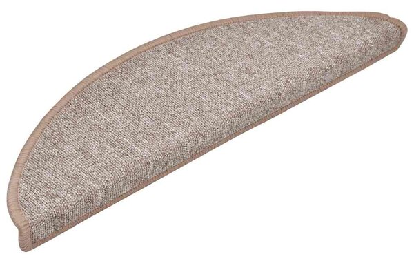 Samolepicí schodové rohože 20 ks 56 x 17 x 3 cm Světle hnědá 3365783
