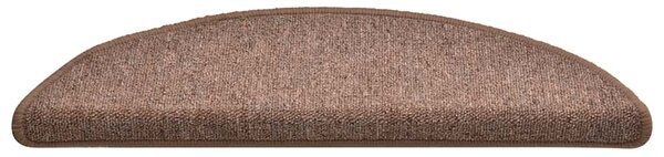 Samolepicí schodové rohože 30 ks 56 x 17 x 3 cm Hnědá 3365744