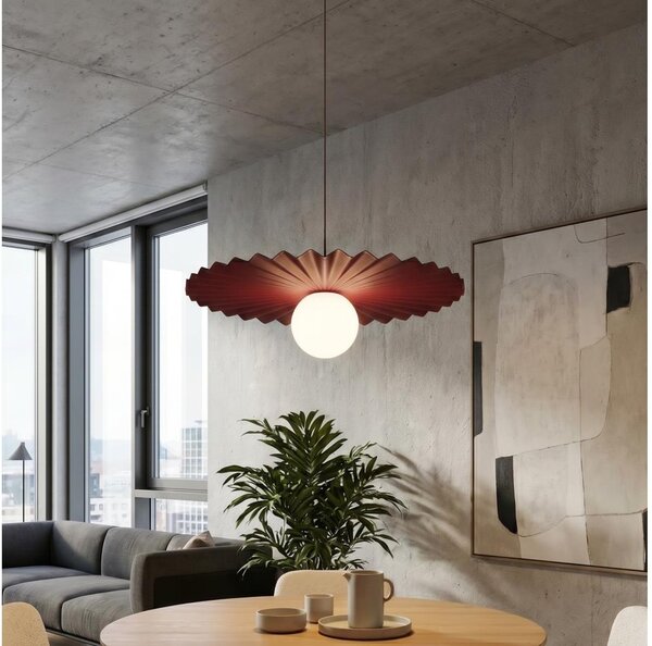 Lustr na lanku UMBRA 1xG9/8W/230V červená