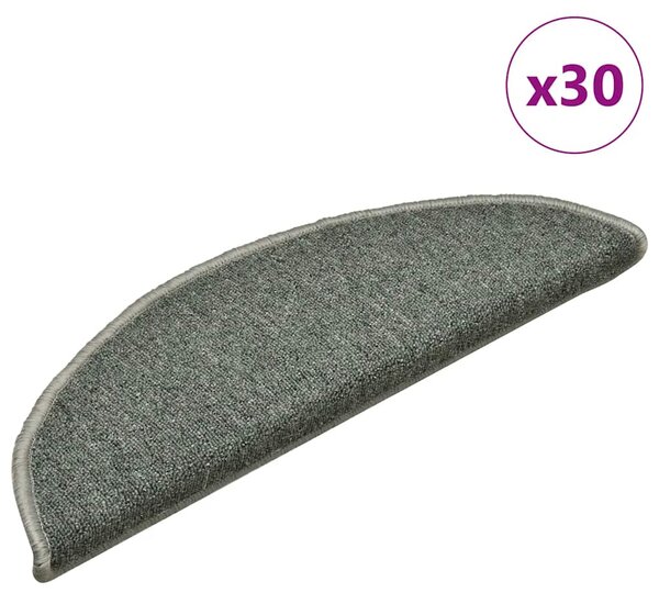 Samolepicí schodové rohože 30 ks 56 x 17 x 3 cm Tmavě zelená 3365741