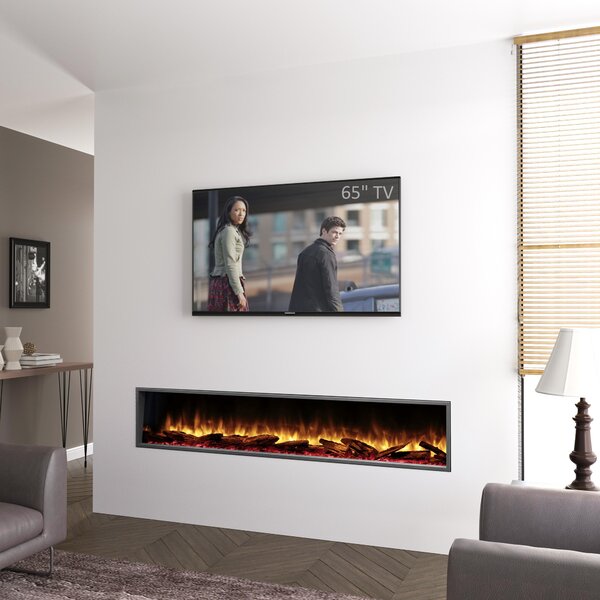 Elektrický krb, vestavný krb BALDERIA Amazona 80" – výkon až 2000 W, černý