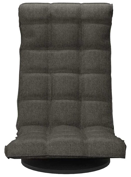 Otočná lenoška na podlahu tmavě šedá textil 336575