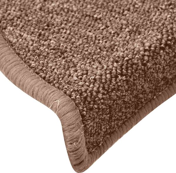 Samolepicí schodové rohože 30 ks 65 x 24 x 4 cm Hnědá 3365760