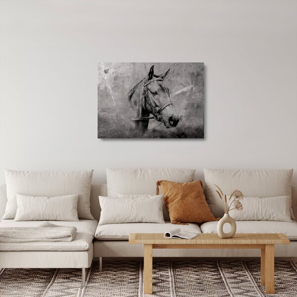 Skleněný obraz - Portrét koně (70x50 cm)