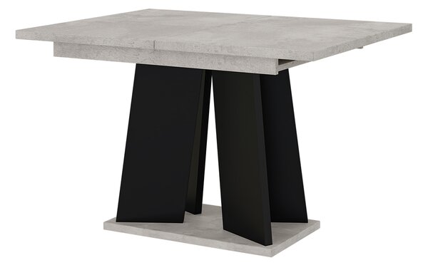 Jídelní stůl Mulnu (světle šedá + černá) (pro 4 až 6 osob). Vlastní profesionální přeprava až k Vám domů 1055225