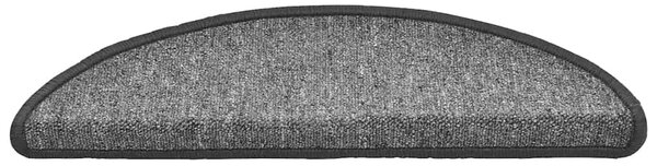 Samolepicí schodové rohože 20 ks 56 x 17 x 3 cm Tmavě šedá 3365782
