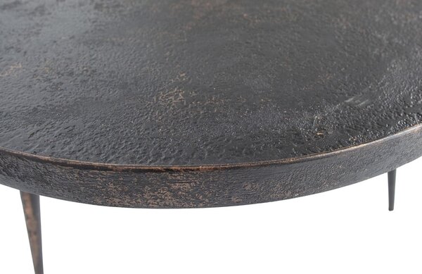 Černý odkládací stolek BePureHome Bounds, ø 58 cm
