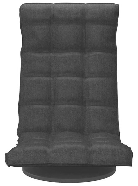 Otočná lenoška na podlahu černá textil 336580