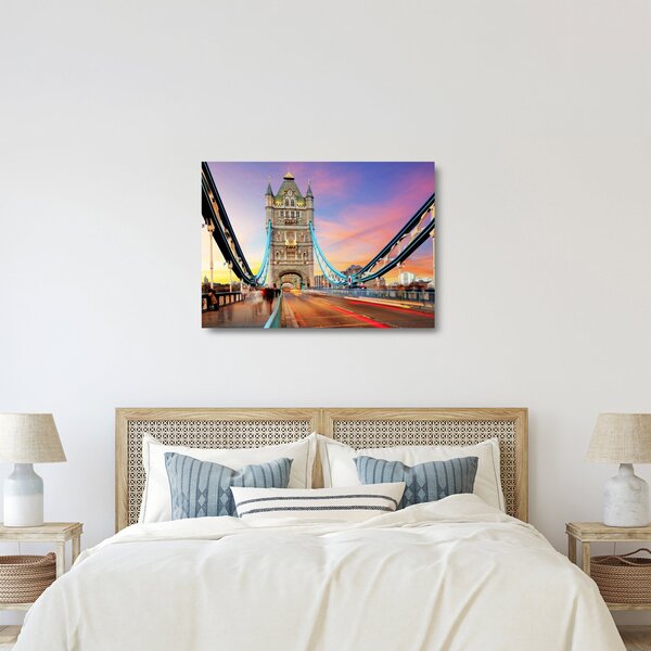 Skleněný obraz - Tower Bridge (70x50 cm)