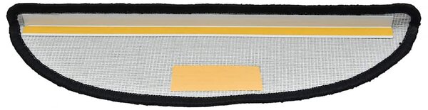 Schodové rohože 20 ks 56 x 17 x 3 cm černé, půlkulaté 3365838