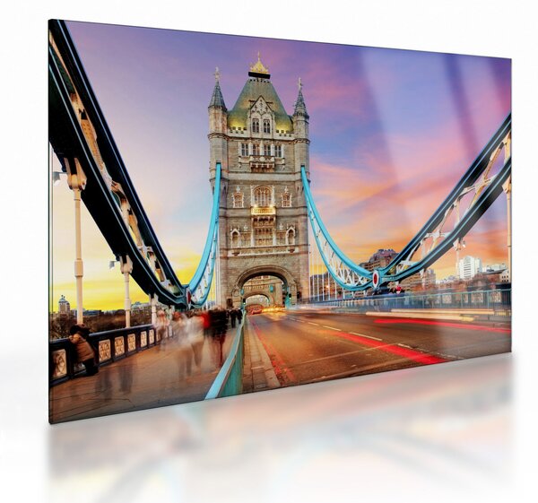 Skleněný obraz - Tower Bridge (70x50 cm)