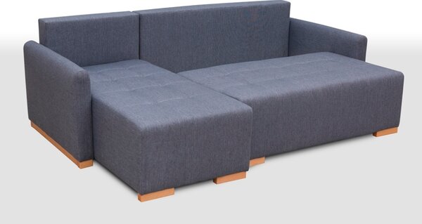 Rozkládací rohová sedačka REX L 228x151cm – rozklad a úložný prostor levý roh