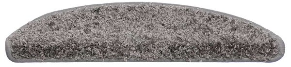 Schodové rohože 30 ks 56 x 17 x 3 cm šedé, půlkulaté 3365799