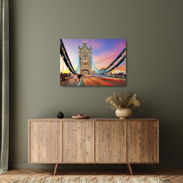 Skleněný obraz - Tower Bridge (70x50 cm)
