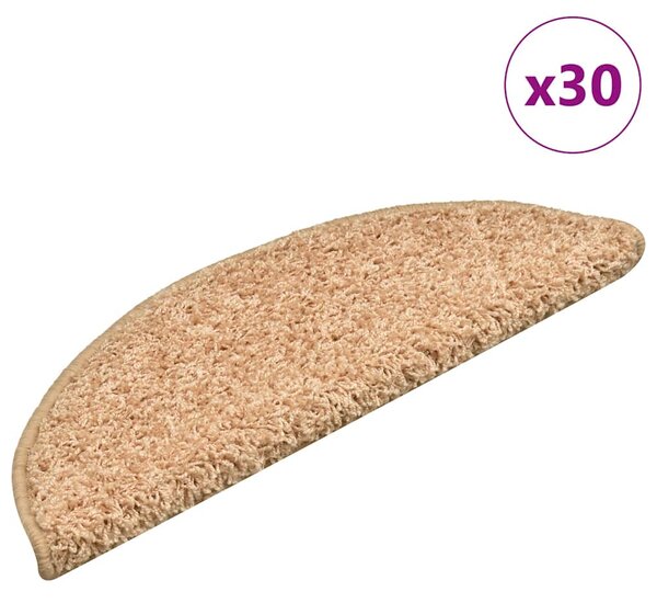 Schodové rohože 30 ks 56 x 17 x 3 cm zlaté půlkulaté 3365808