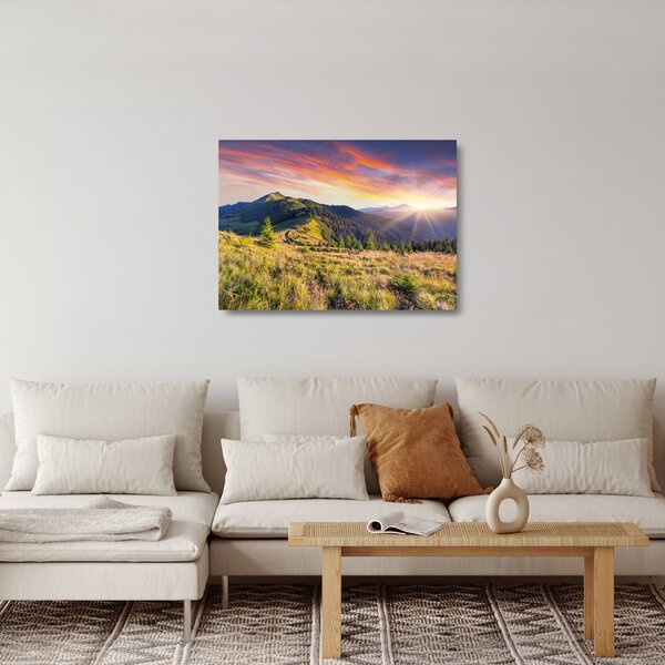 Skleněný obraz - Lesní krajina (70x50 cm)