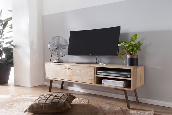 HiFi Lowboard SIKAR Mango Masivní dřevo Country House TV komoda