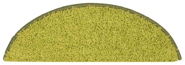 Schodové rohože 30 ks 56 x 17 x 3 cm zelené půlkulaté 3365810