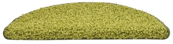Schodové rohože 30 ks 56 x 17 x 3 cm zelené půlkulaté 3365810