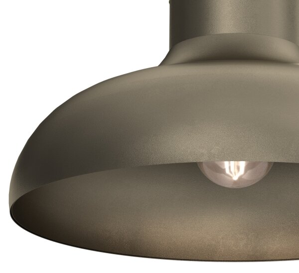 Stropní svítidlo BASCA 1xE27/15W/230V pr. 40 cm bronzová