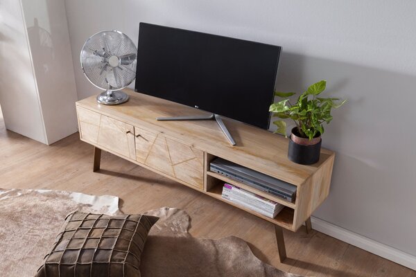 HiFi Lowboard SIKAR Mango Masivní dřevo Country House TV komoda