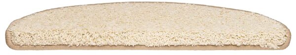 Schodové rohože 30 ks 65 x 21 x 4 cm krémové, půlkulaté, velké 3365816