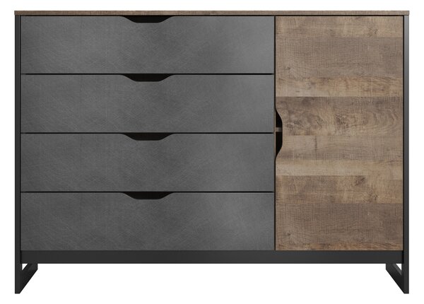 Komoda Adrissa M (dub sand grande + matera). Akce -19%