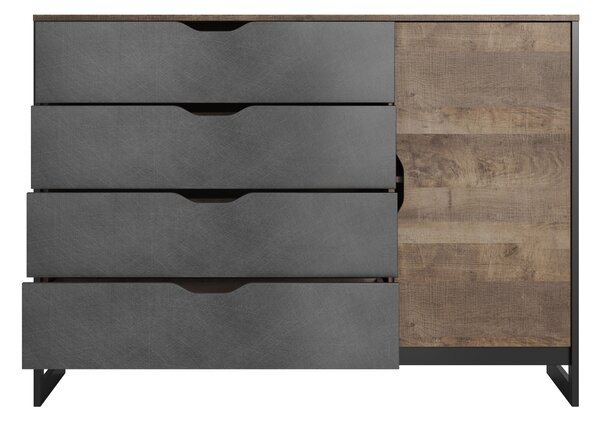 Komoda Adrissa M (dub sand grande + matera). Akce -19%