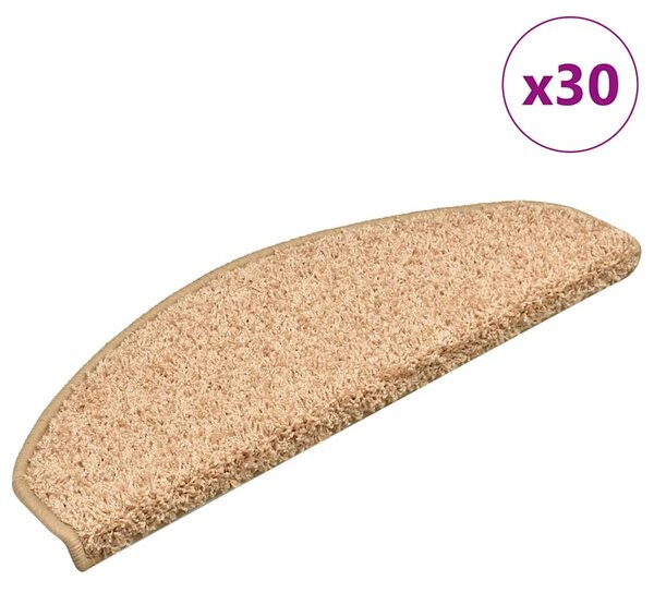 Schodové rohože 30 ks 65 x 21 x 4 cm zlaté, půlkulaté, velké 3365821