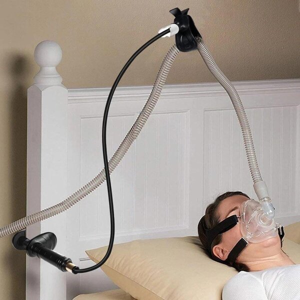 Držák hadice pro CPAP, nastavitelné zvedáky a podpěry hadice CPAP, které zabraňují úniku vzduchu a zamotávání hadice