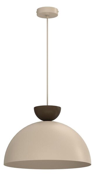 Lustr na lanku NEVIS 1xE27/15W/230V pr. 38 cm béžová