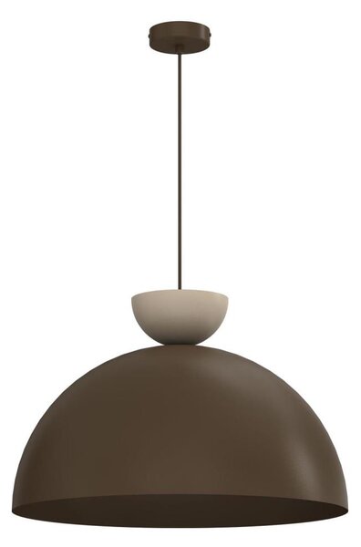 Lustr na lanku NEVIS 1xE27/15W/230V pr. 50 cm hnědá
