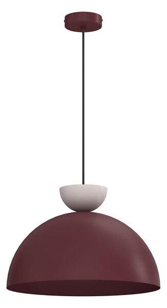 Lustr na lanku NEVIS 1xE27/15W/230V pr. 38 cm burgundy