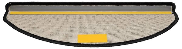 Schodové rohože 20 ks 65 x 21 x 4 cm černé, půlkulaté, velké 3365846