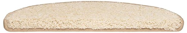 Schodové rohože 20 ks 65 x 21 x 4 cm krémové, půlkulaté, velké 3365849