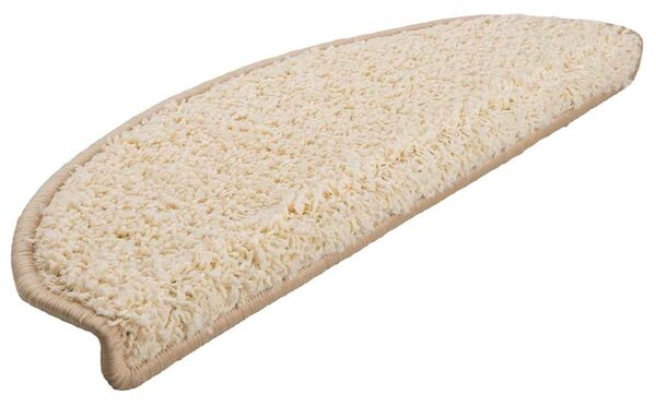 Schodové rohože 20 ks 65 x 21 x 4 cm krémové, půlkulaté, velké 3365849