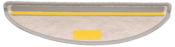 Samolepící nášlapy na schody vzhled sisal 30ks 56x17x3cm béžové 3365858